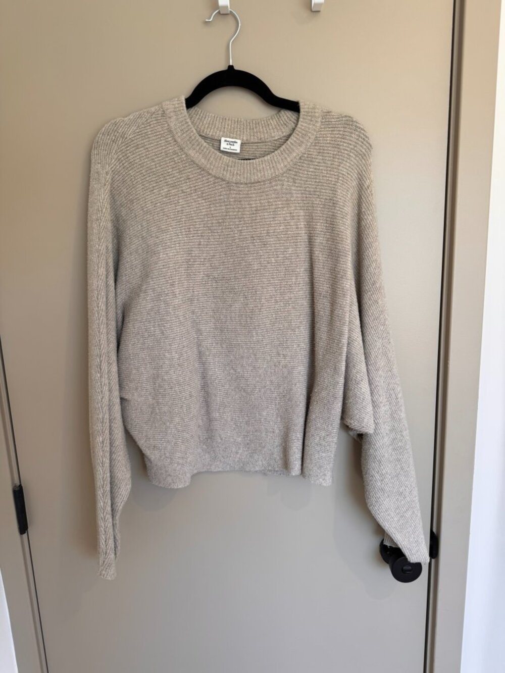 Abercrombie sweater - tan - small